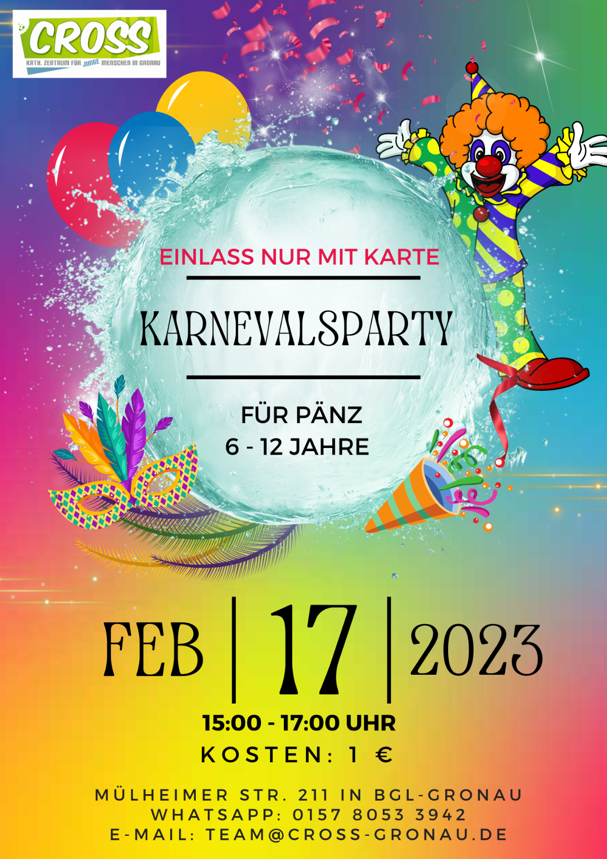 Karnevalsparty Plakat