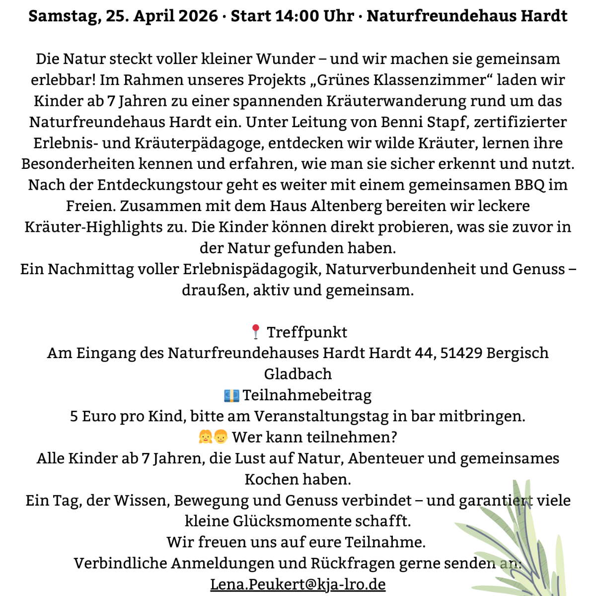 Unser grünes Klassenzimmer (1)